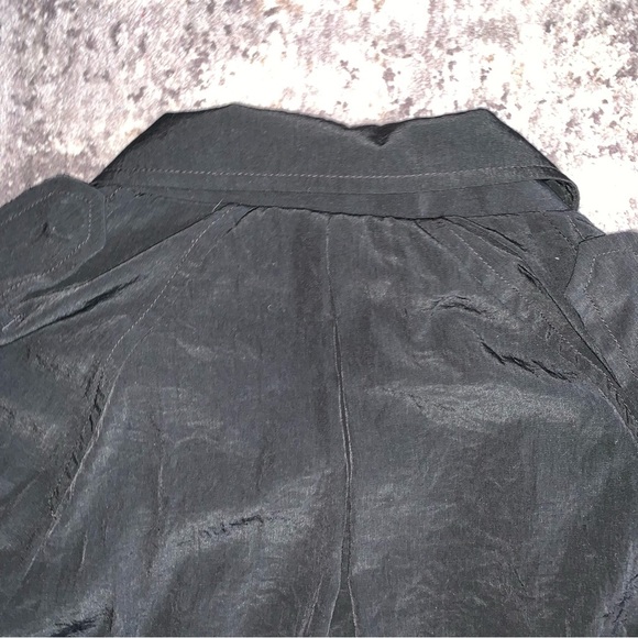 GAP Lightweight Black Trench Coat - Picture 7 of 8